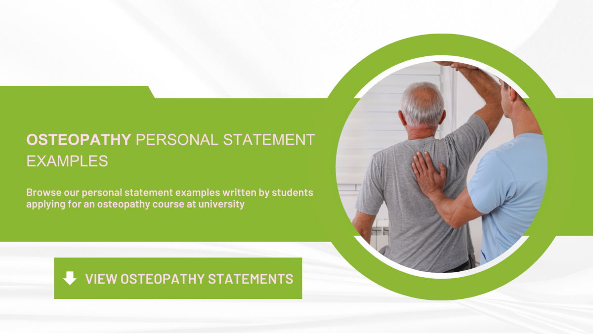 personal statement examples osteopathy